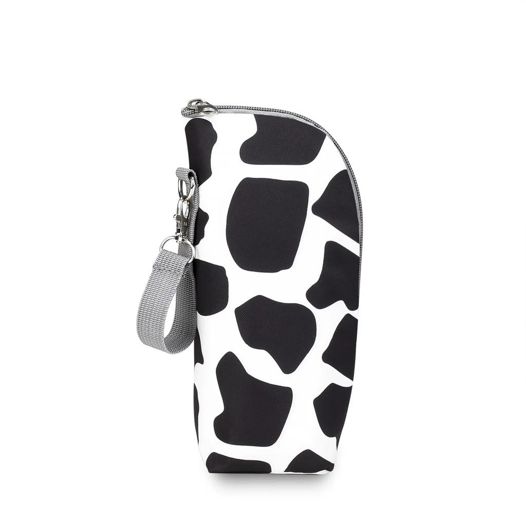 Insulated Baby Bottle Bag with Stroller Clip stone-pattern by HitMyNeed