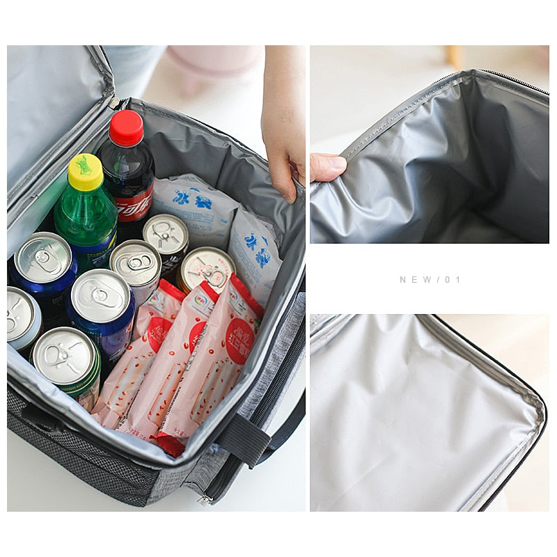 Insulated Picnic Cooler Bag with Adjustable Strap by HitMyNeed