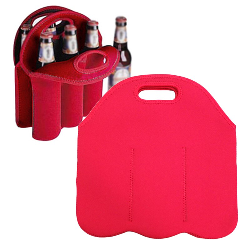 Insulated Six-Bottle Neoprene Beer Carrier Bag by HitMyNeed