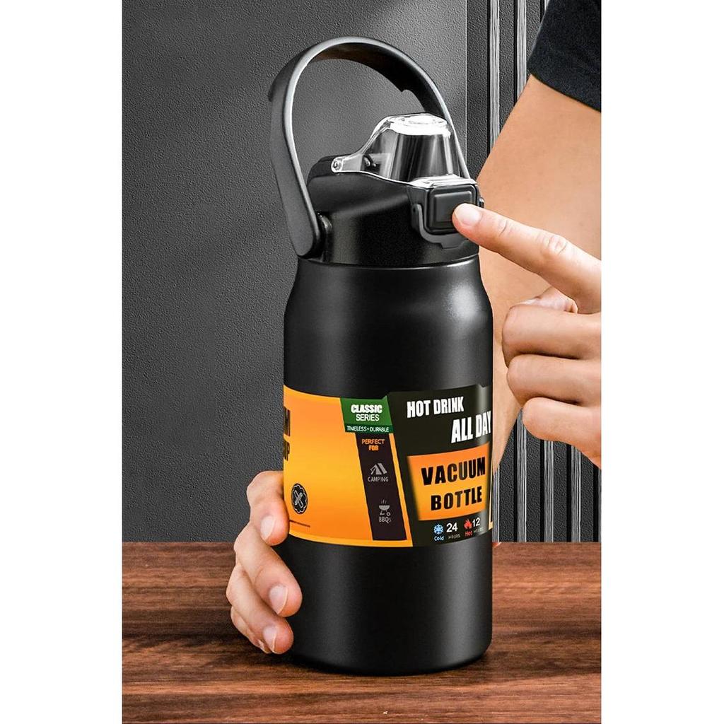 Insulated Stainless Steel Water Bottle with Straw by HitMyNeed