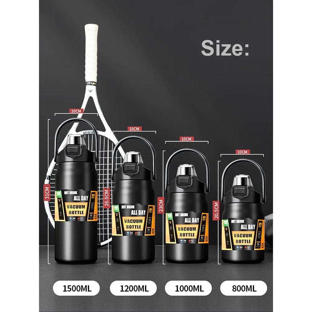 Insulated Stainless Steel Water Bottle with Straw by HitMyNeed