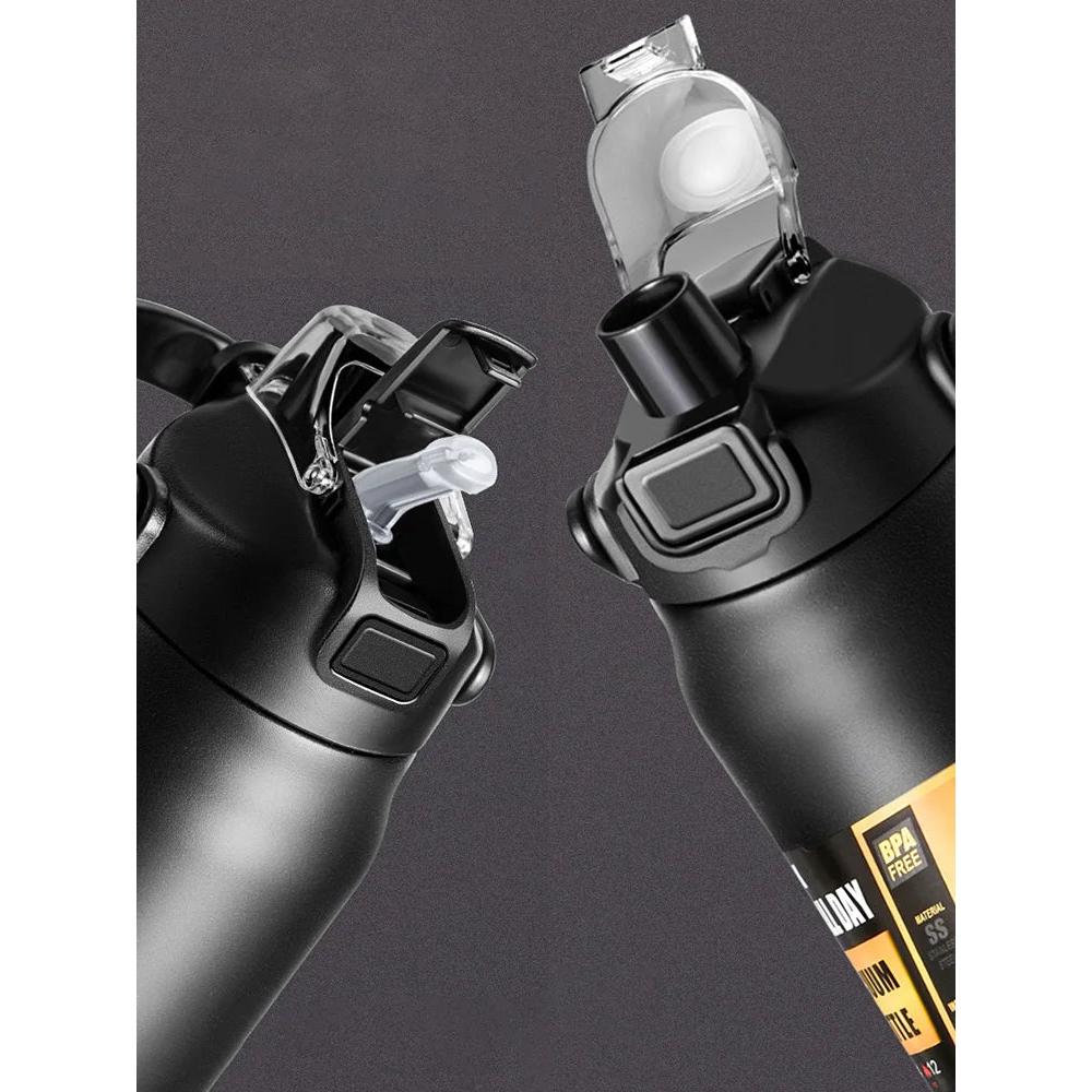 Insulated Stainless Steel Water Bottle with Straw by HitMyNeed