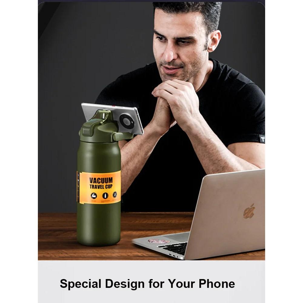 Insulated Stainless Steel Water Bottle with Straw by HitMyNeed