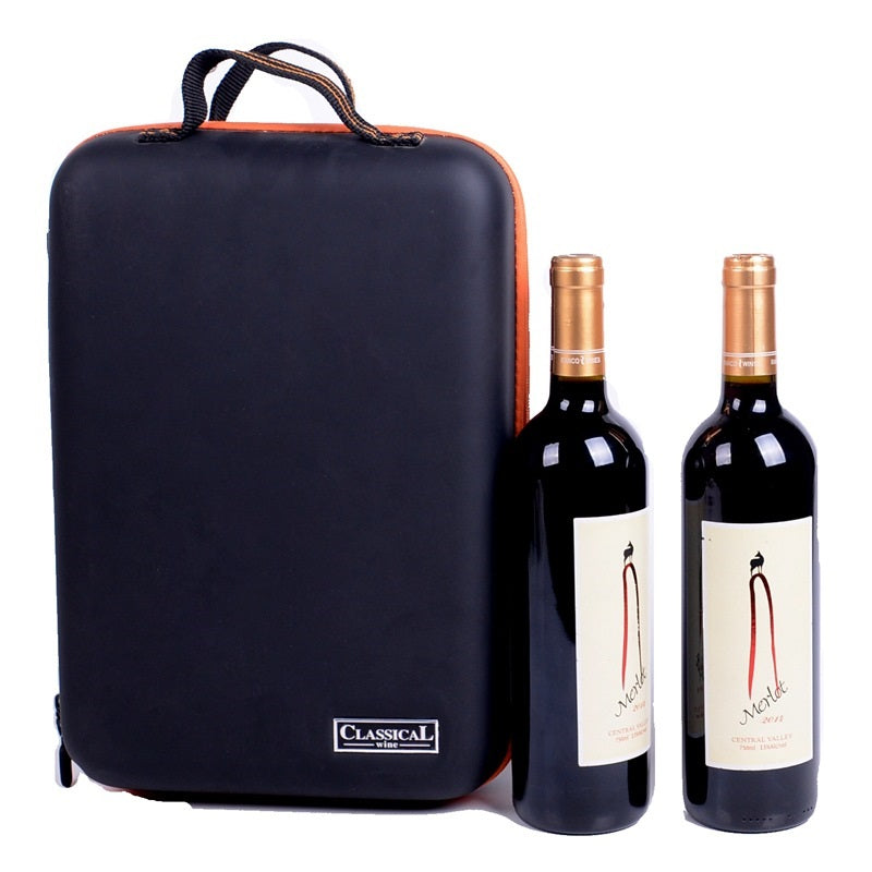 Insulated Wine Cooler Bag for 2 Bottles by HitMyNeed