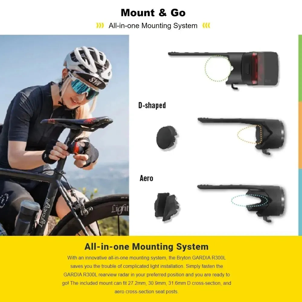 Intelligent Radar Bicycle Tail Light with Brake Sensing by HitMyNeed