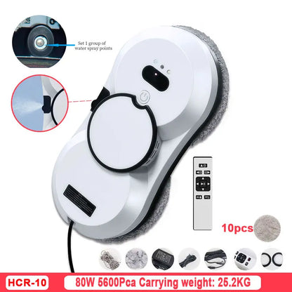 Intelligent Water Spray Window Cleaning Robot white by HitMyNeed