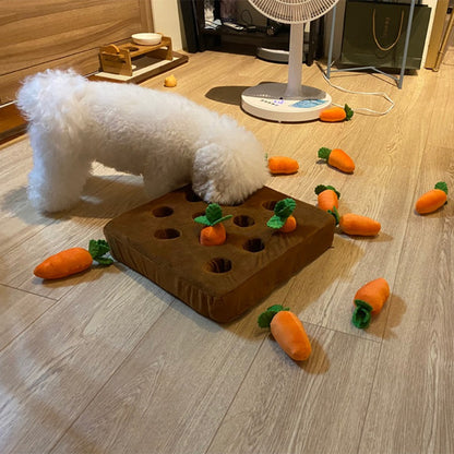 Interactive Carrot Patch Snuffle Toy for Dogs by HitMyNeed