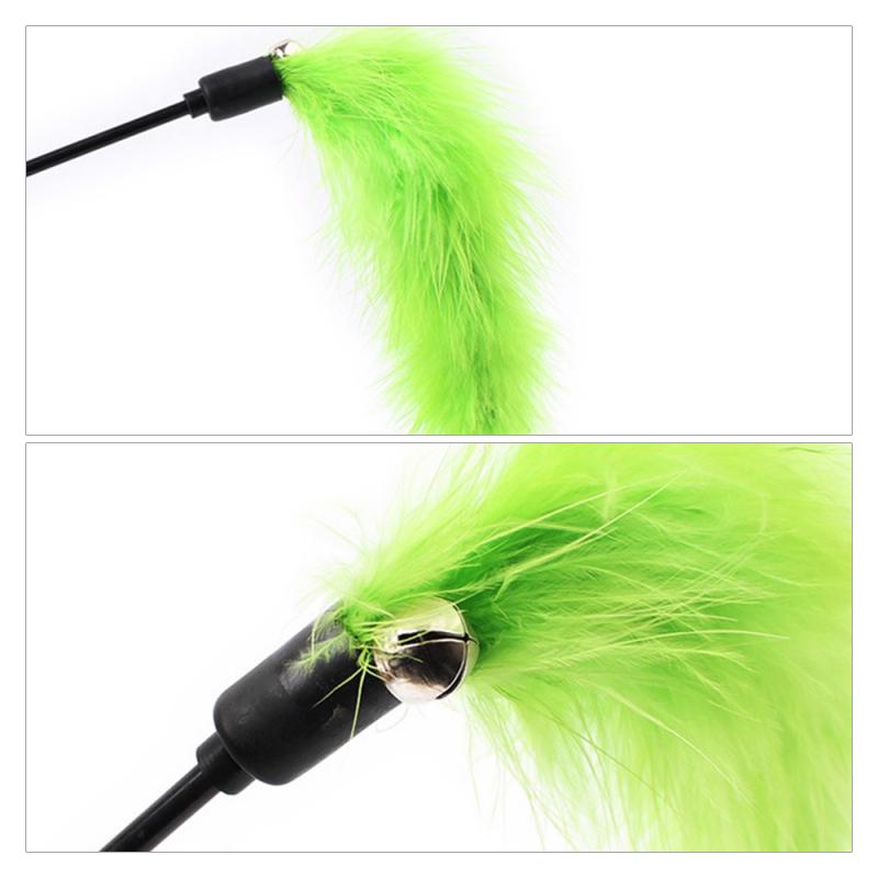 Interactive Cat Feather Wand Toy 28 cm by HitMyNeed