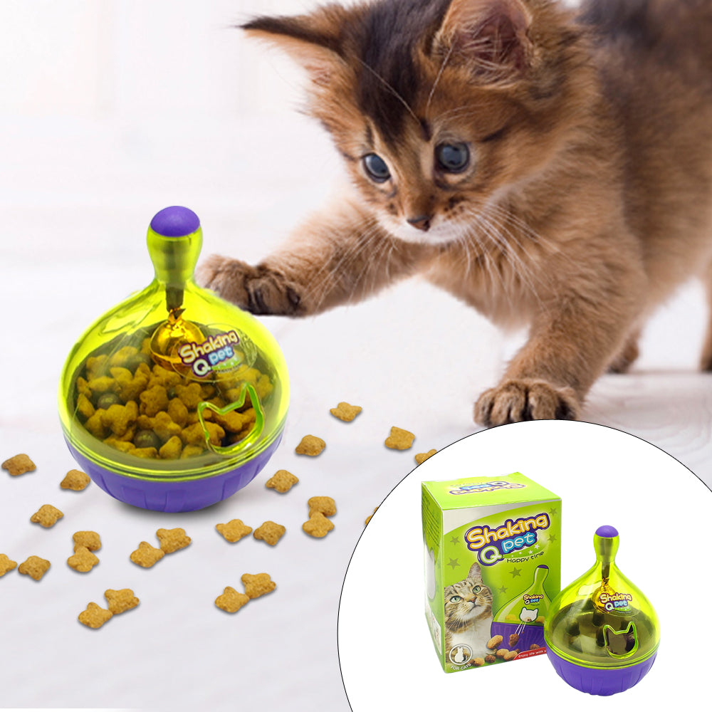 Interactive Cat Feeder Toy Treat Dispenser by HitMyNeed