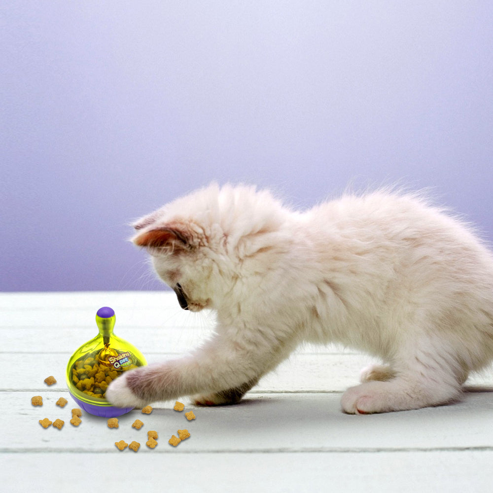 Interactive Cat Feeder Toy Treat Dispenser by HitMyNeed