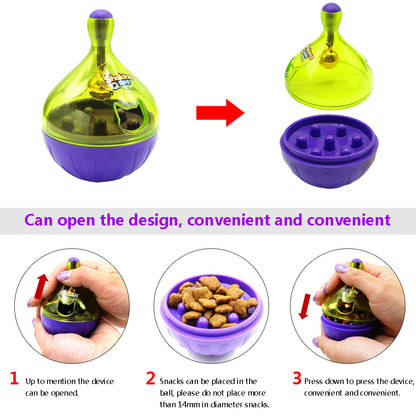 Interactive Cat Feeder Toy Treat Dispenser by HitMyNeed