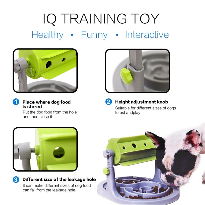Interactive Dog Feeder Puzzle Toy by HitMyNeed