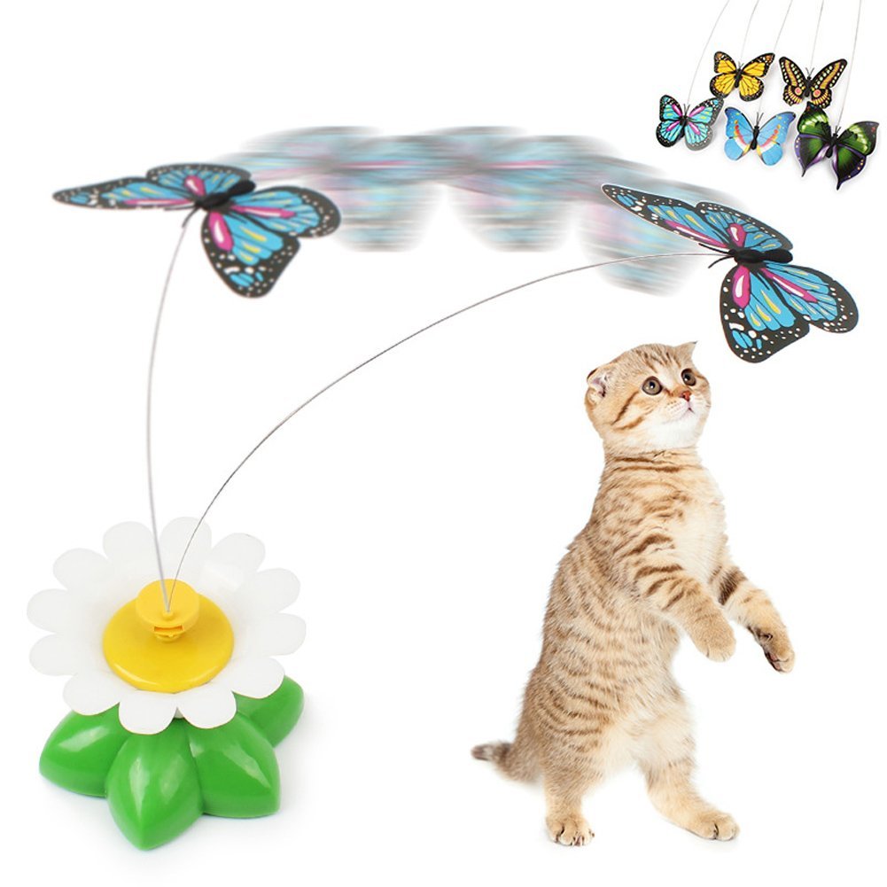 Interactive Electric Butterfly Cat Toy by HitMyNeed