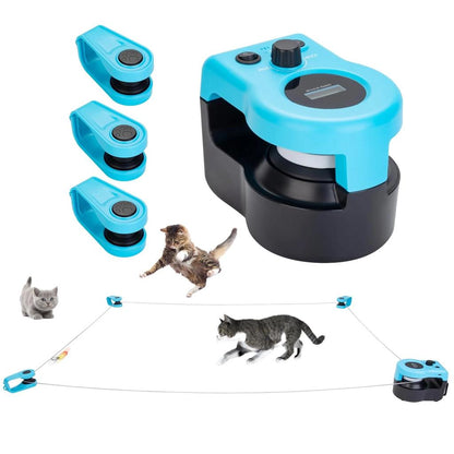 Interactive Indoor Cat Treadmill Toy with Hunt Mode by HitMyNeed