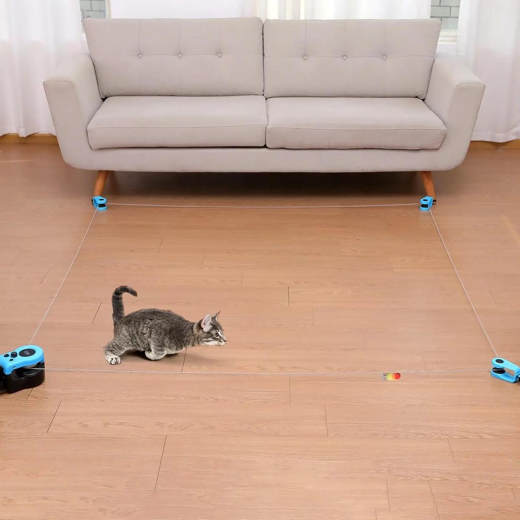 Interactive Indoor Cat Treadmill Toy with Hunt Mode by HitMyNeed