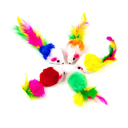 Interactive Plush Mouse Cat Toys Set (10 Pack) by HitMyNeed