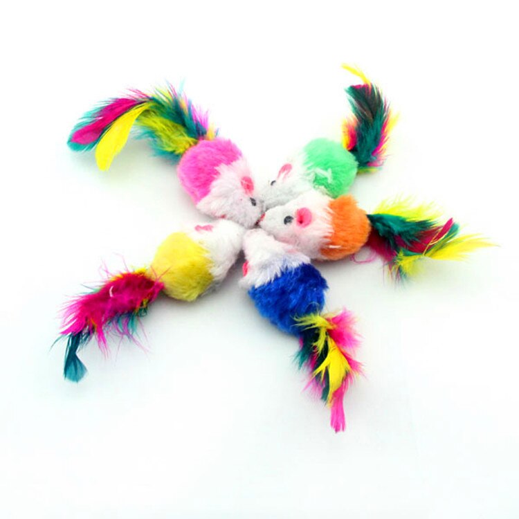 Interactive Plush Mouse Cat Toys Set (10 Pack) by HitMyNeed