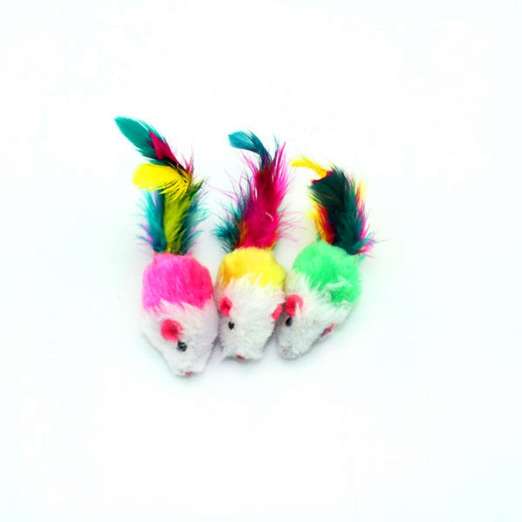 Interactive Plush Mouse Cat Toys Set (10 Pack) by HitMyNeed