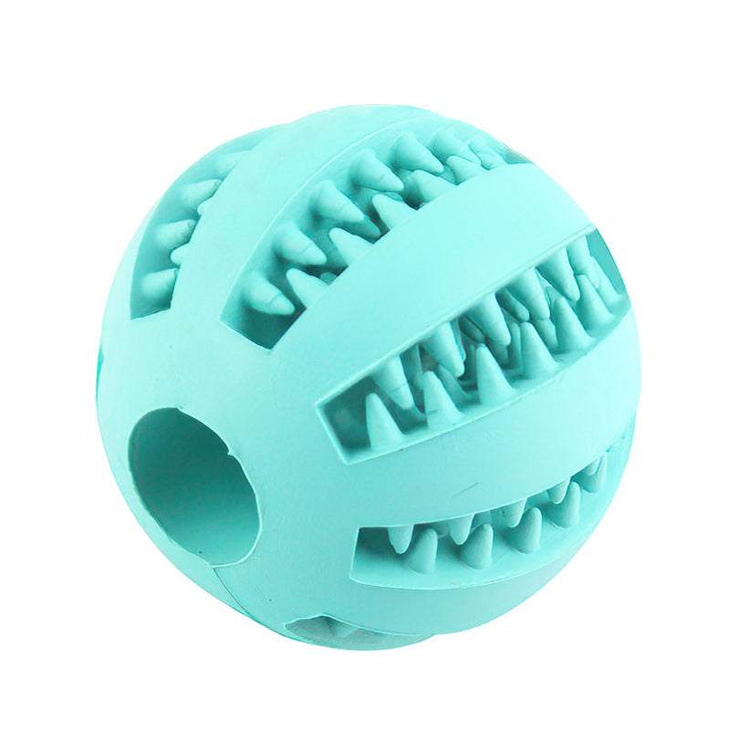 Interactive Rubber Treat Ball for Small Dogs light-green 5cm by HitMyNeed