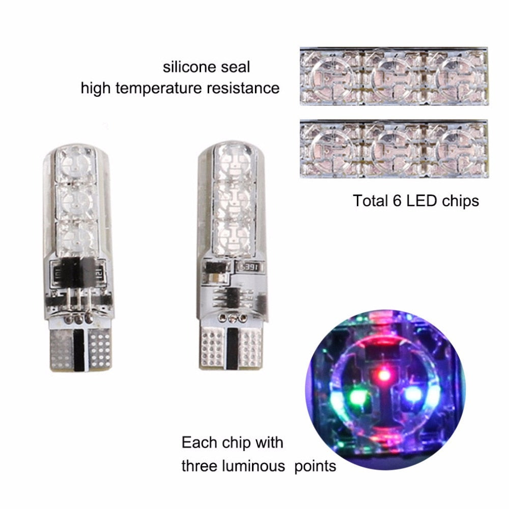 Interior Car LED Lights with Remote (Set of 4) by HitMyNeed
