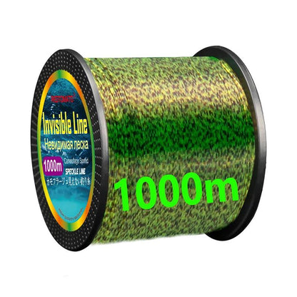 Invisible 3D Bionic Fluorocarbon Coated Fishing Line 1000m-green 7-0-0-43mm by HitMyNeed