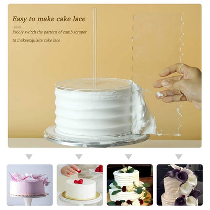 Invisible Acrylic Cake Board Stand Set by HitMyNeed