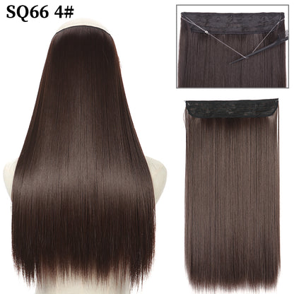 Invisible Fish Line Wavy Hair Extension Blonde/Black 4-200744460 32inch-80cm by HitMyNeed