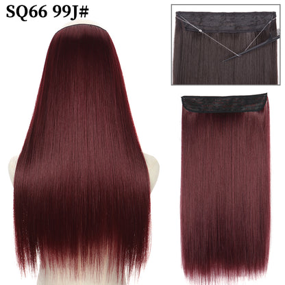 Invisible Fish Line Wavy Hair Extension Blonde/Black 99j-200661239 32inch-80cm by HitMyNeed