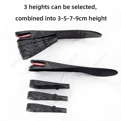 Invisible Height Increase Insoles with Cushion Support by HitMyNeed