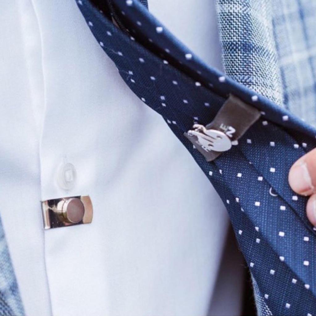 Invisible Magnetic Tie Clip for Secure Neckties by HitMyNeed