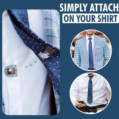 Invisible Magnetic Tie Clip for Secure Neckties by HitMyNeed