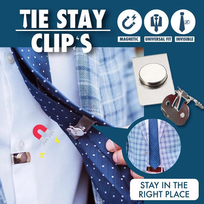 Invisible Magnetic Tie Clip for Secure Neckties by HitMyNeed