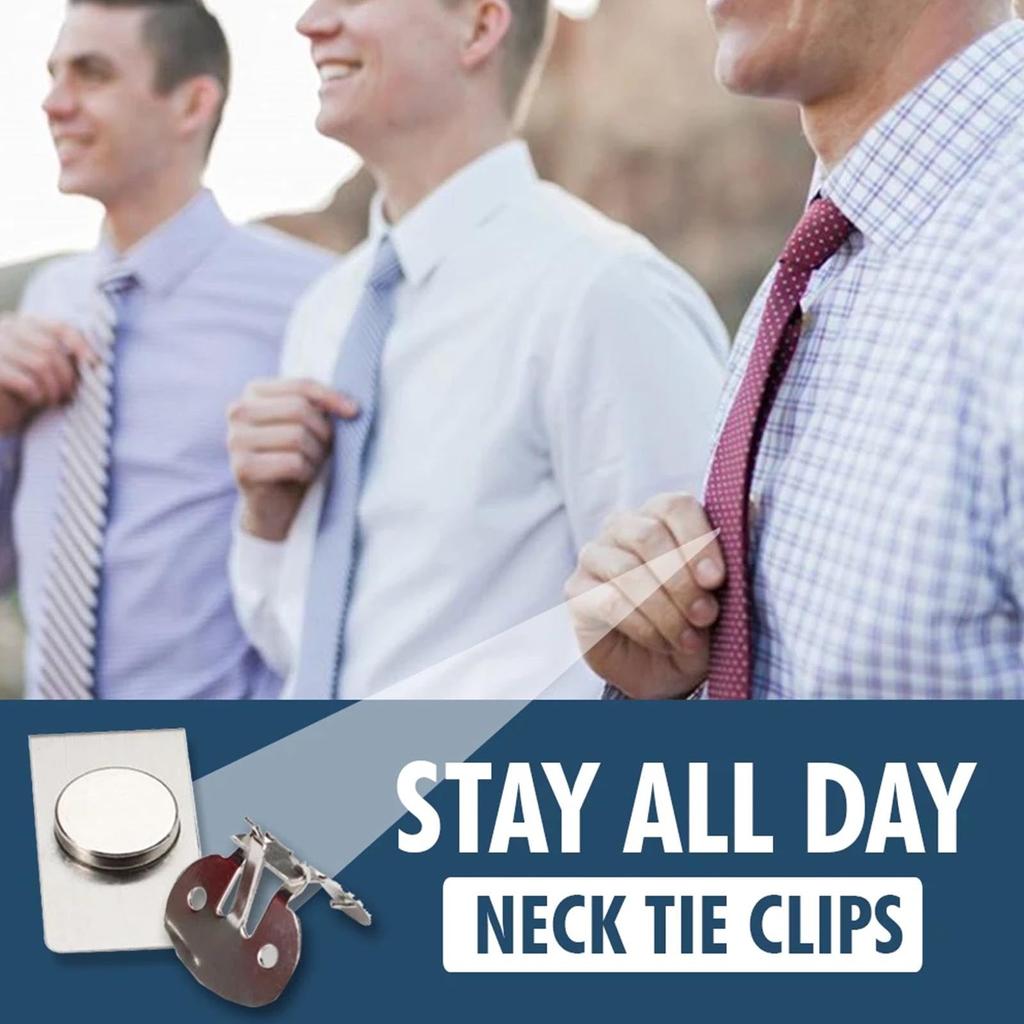 Invisible Magnetic Tie Clip for Secure Neckties by HitMyNeed