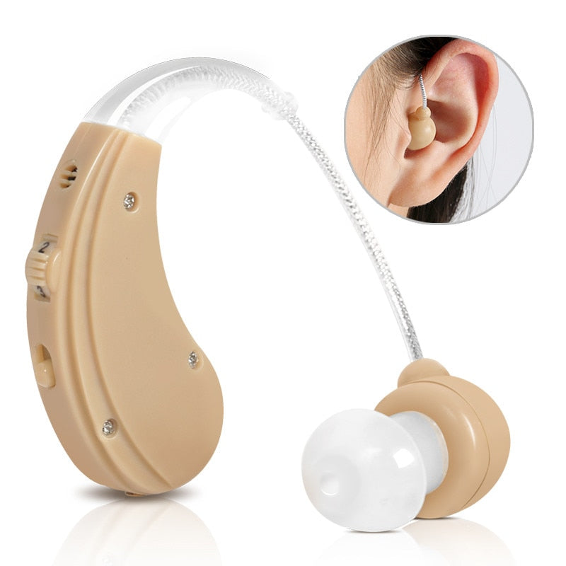 Invisible Rechargeable Hearing Aid with Volume Control by HitMyNeed