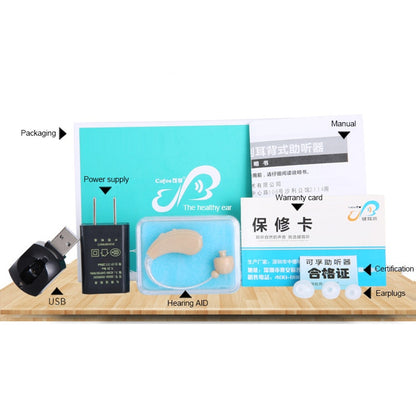 Invisible Rechargeable Hearing Aid with Volume Control by HitMyNeed
