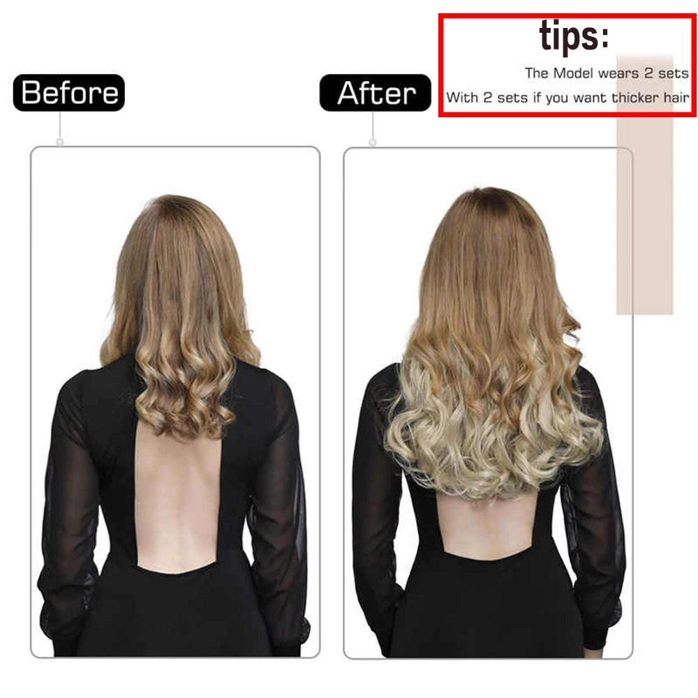 Invisible Wire One-Piece Synthetic Hair Extension by HitMyNeed