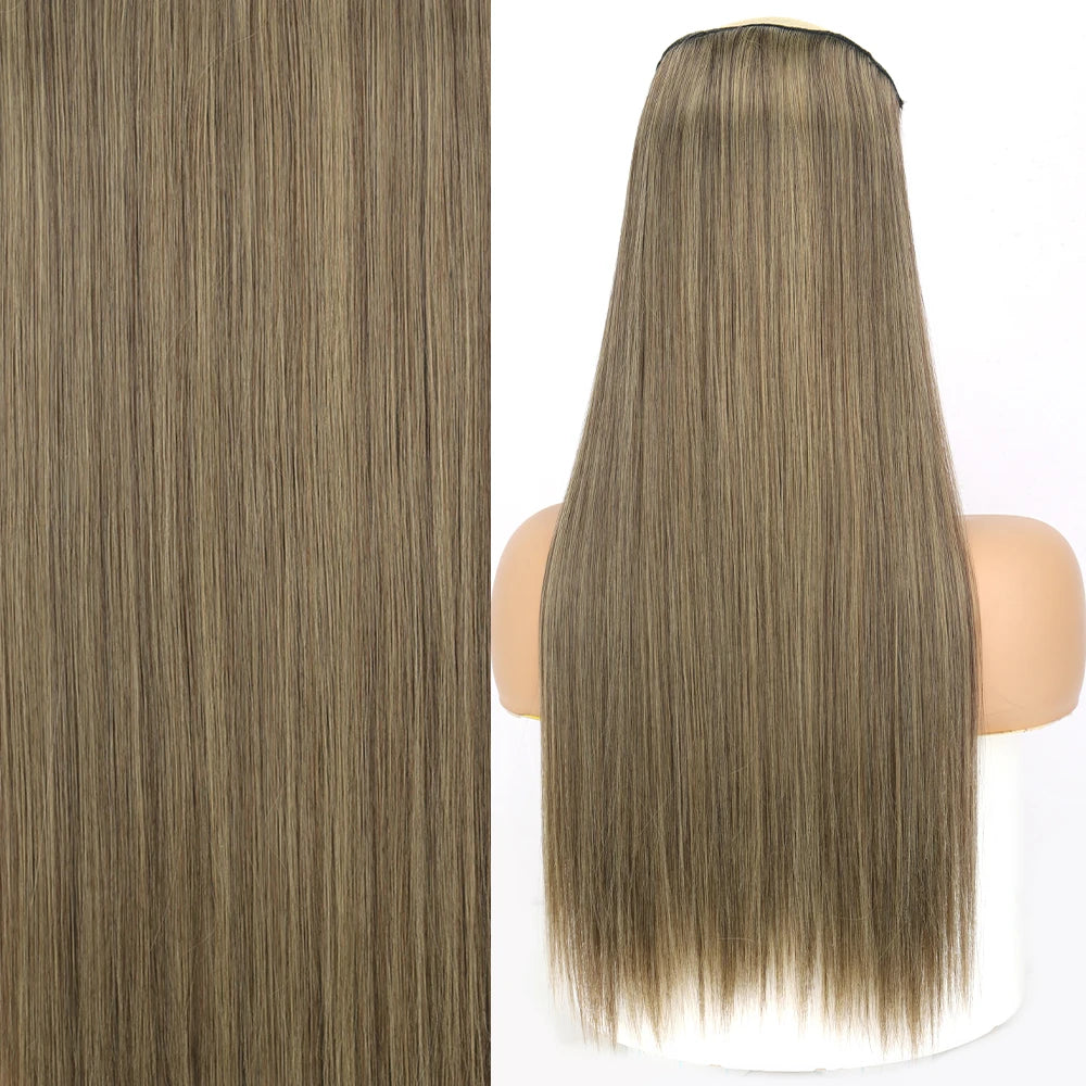 Invisible Wire One-Piece Synthetic Hair Extension sq66-10-86 22inches by HitMyNeed