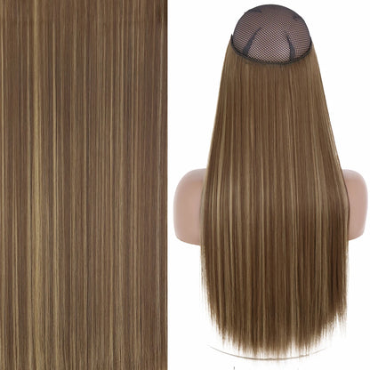 Invisible Wire One-Piece Synthetic Hair Extension sq66-10h24 22inches by HitMyNeed