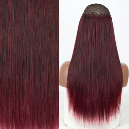 Invisible Wire One-Piece Synthetic Hair Extension sq66-1bt39 32inches by HitMyNeed