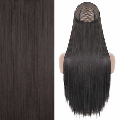 Invisible Wire One-Piece Synthetic Hair Extension sq66-2 22inches by HitMyNeed