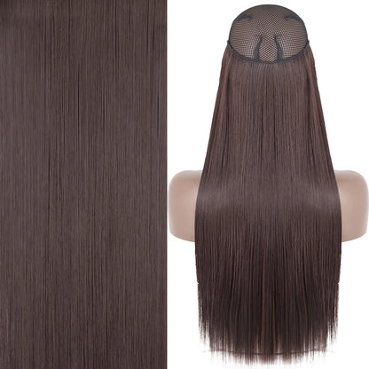 Invisible Wire One-Piece Synthetic Hair Extension sq66-2-33 22inches by HitMyNeed