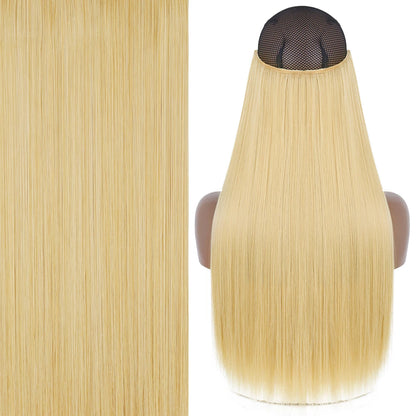 Invisible Wire One-Piece Synthetic Hair Extension sq66-22-613 32inches by HitMyNeed