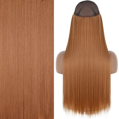 Invisible Wire One-Piece Synthetic Hair Extension sq66-30 32inches by HitMyNeed