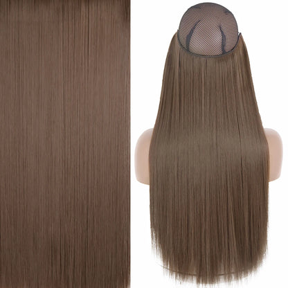 Invisible Wire One-Piece Synthetic Hair Extension sq66-8 22inches by HitMyNeed