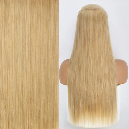 Invisible Wire One-Piece Synthetic Hair Extension sq66-m27-613 32inches by HitMyNeed