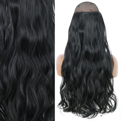 Invisible Wire One-Piece Synthetic Hair Extension sq88-1 32inches by HitMyNeed