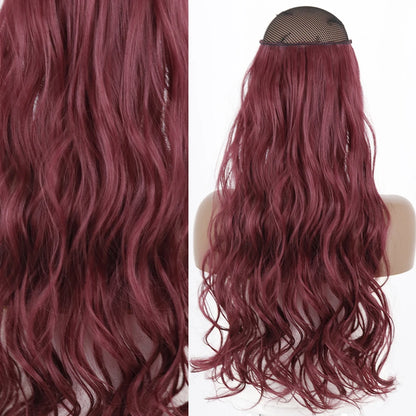 Invisible Wire One-Piece Synthetic Hair Extension sq88-118 32inches by HitMyNeed