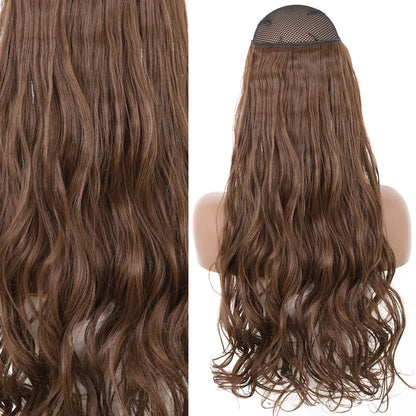 Invisible Wire One-Piece Synthetic Hair Extension sq88-12 32inches by HitMyNeed