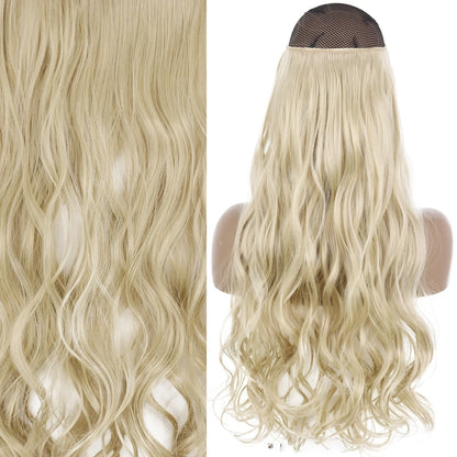 Invisible Wire One-Piece Synthetic Hair Extension sq88-16 32inches by HitMyNeed