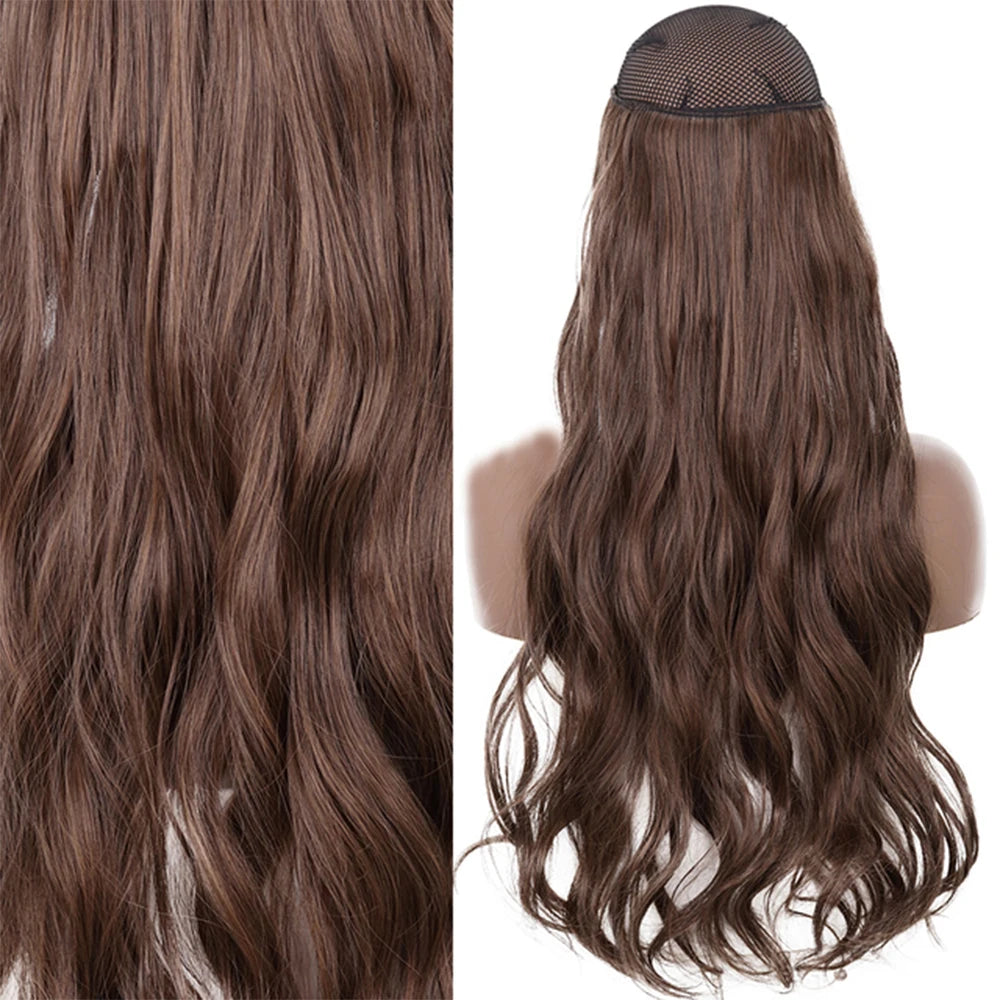 Invisible Wire One-Piece Synthetic Hair Extension sq88-2-30 32inches by HitMyNeed